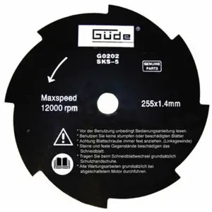 Comparateur de prix : Lame métallique 8 dents pour débroussailleuse - 255/8Z