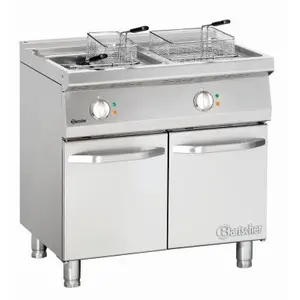 Bartscher Friteuse électrique 2 cuves 2x15L avec 3 paniers prof.700Vendu paramazon