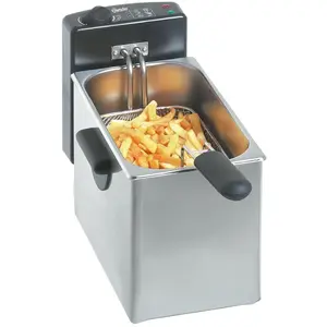 Comparateur de prix : Bartscher BA.A165.110 Friteuse avec Cuve Acier Inoxydable 20 x 40 x 28 cm 4 L