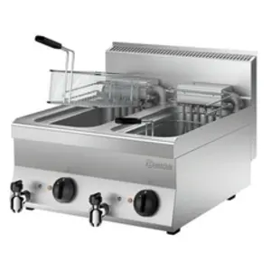 Bartscher Friteuse 2 x 10 Litres avec vidange 650, L400Vendu paramazon