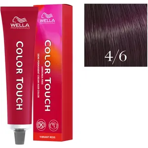 Wella - Coloration ton/ton color touch 60 ml nuance 5/4 - chatain clair cuivré pas cher