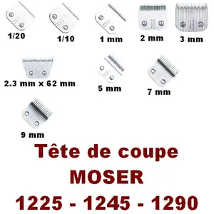 Moser Tête de Coupe de Rechange pour Tondeuse Max45 pour Chien 2 mmVendu parmorin