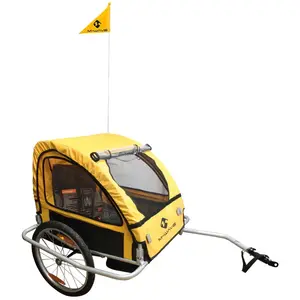 Comparateur de prix : Remorque Pliable pour Enfants et Bagages M-Wave Stalwart Kid 20' Noir/Jaune