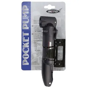 Mini Pompe Beto 2 en 1 Noire avec Support pour Valves AV, DV, FV
