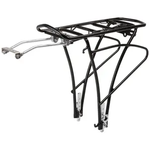 Comparateur de prix : M-WAVE Porte-bagages Traveller Basic en Aluminium Noir pour Vélos 24-29 Pouces