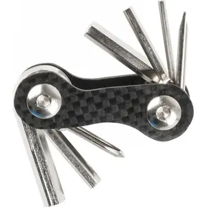 Comparateur de prix : Mini Outil Pliable M-WAVE 7 Fonctions en Carbone, 59g, Noir