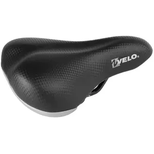 Selle vélo monovitesse avec ressorts VELO VL6067 cuir marron+rivets