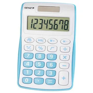 Genie de 120B 8chiffres Calculatrice Dual Power Pile  solaire  design compact Vert