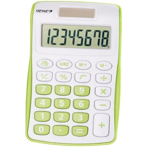 GENIE CALCULATRICE 120 B 8 CHIFFRES (DUAL POWER (PILE, SOLAIRE), DESIG pas cher