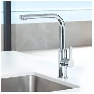Hansa 7840504 Ronda Mitigeur d'évier à main levier à commande latéra... pas cher