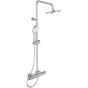Colonne de douche thermostatique avec tablette - CERATHERM T50 - Pomme... pas cher
