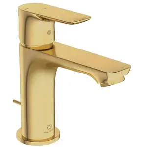 Ideal Standard - Mitigeur lavabo Connect Air avec tirette et vidage Or pas cher