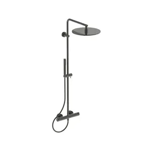 Colonne de douche thermostatique Ceratherm T125 gris magnétique pas cher