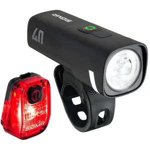 Sigma Sport Ensemble De Lumières Aura 40/hiro 10 Ride Safe To School O...Vendu pargigasport