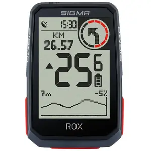 Sigma Compteur Gps Sigma Rox 4.0 Noir Hr Set (Vitesse + Cardio)