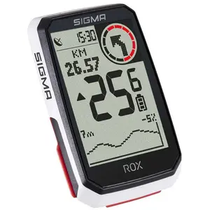 Sigma Compteur Gps Sigma Rox 4.0 Blanc Hr Set (Vitesse + Cardio)