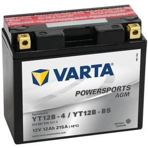 Batterie Varta Powersports AGM YB12B-4 - 12V 12Ah 215A pas cher