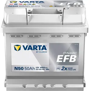 Comparateur de prix : Batterie Varta N50 Blue Dynamic Efb 50 Ah - 550 A