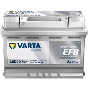 Comparateur de prix : Batterie Pour Camping-car Et Bateau Varta Led 70 Ah - 760 A