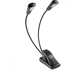 Comparateur de prix : König & Meyer K&M 12246 - Lampe de pupitre 2 bras 4 Leds
