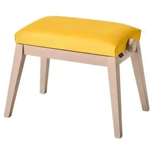 K&M K&M K&m 13947 - Banquette Piano Couleur Grise, Siège Velours Jaune pas cher
