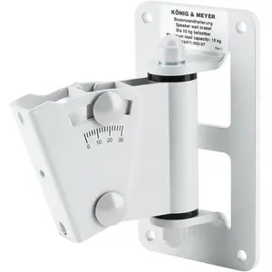 Comparateur de prix : Konig & Meyer 24471 support mural universel pour enceinte, blanc