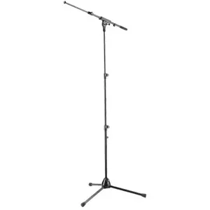 K&M 252 pied micro réglable avec bras acier noir pas cher