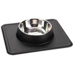 Gamelle en inox Karlie Dex avec support en silicone pour chien - 350 mL, 14 cm, noirVendu paramazon