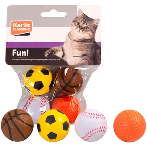4 balles en caoutchouc Karlie pour chatVendu parzooplus