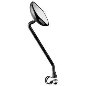 Ergotec miroir M-88L gauche aluminium noir avec de longs bras
