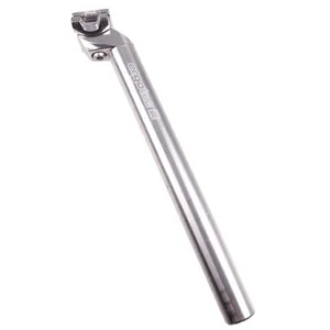 Ergotec Tige de selle patent 27,0 x 350 mm aluminium argenté
