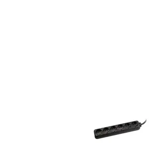 Secomp BACHMANN - Coupe-circuit - CA 250 V - 3600 Watt - connecteurs de sortie : 6 - 1.4 m cordon - noir pas cher