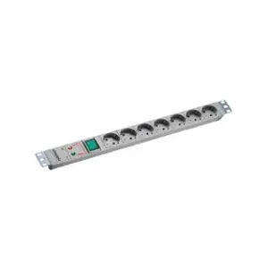 Comparateur de prix : Bachmann Multiprise interrupteur + parasurtenseur 19 " 1U 7 prises