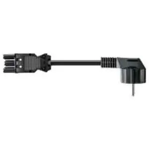 Câble d'alimentation - BACHMANN - 375.079 - Connecteur à angle droit - 2m - Noir pas cher