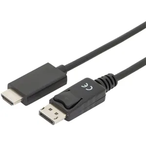 Comparateur de prix : Digitus Câble vidéo-audio DisplayPort - HDMI ASSMANN - 3m triple blindage noir - 3D, HDCP, DPCP, 4K