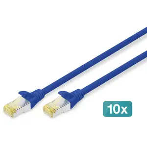 Comparateur de prix : DIGITUS DK-1644-A-030-B Câble patch DIGITUS, cat. 6A, S/FTP, 3,0 m, bleu, set