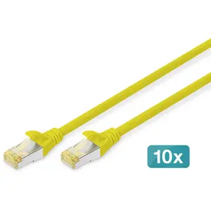 Câble patch CAT 6A S/FTP DIGITUS, 10 pièces, 3m, jauneVendu parpixmania