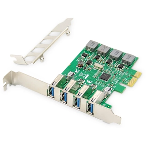 DIGITUS Carte add-on USB 3.0 PCI Express, 4 ports pas cher