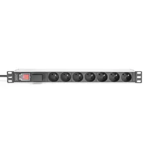 Comparateur de prix : Multiprise Aluminium 1U - DIGITUS - Montage En Rack - 7 X Cee 7-5 Prise