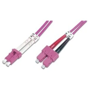 Comparateur de prix : Assmann electronic DIGITUS CÂBLE FIBRE OPTIQUE DUPLEX 50/125 OM4 SC LC VIOLET 10 M