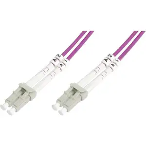 Comparateur de prix : Digitus Câble Fibre Optique Duplex 50/125 OM4 LC LC Violet 2 m.