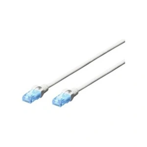 Comparateur de prix : Câble de raccordement CAT 5e - DIGITUS DK-1512-030/WH - 3m - Blanc - Connecteurs à verrouillage