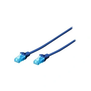 Comparateur de prix : DIGITUS Professional - Cordon de raccordement - RJ-45 (M) pour RJ-45 (M) - 25 cm - UTP - CAT 5e - démarré, sans crochet - bleu