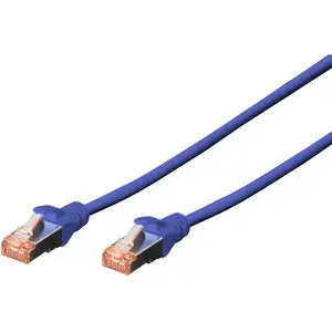 Comparateur de prix : Assmann Electronic Câble patch - DIGITUS - CAT 6 S/FTP - 5,0 m - Bleu - Blindé - LSOH