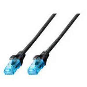 Cordon de raccordement CAT 5e - DIGITUS - 5 m - Noir - Sans crochet, gainé