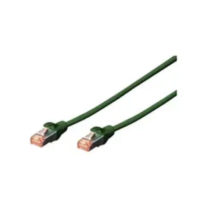 DIGITUS Câble LAN Cat 6-1m - RJ45 Câble réseau - S/FTP blindé - Compatible Cat 6A & Cat 7 - Vert