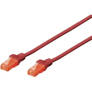 Comparateur de prix : DIGITUS Câble LAN Cat 6-1m - RJ45 Câble réseau - UTP non blindé - Compatible Cat-6A & Cat-5e - Rouge