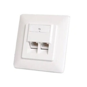 Boîtier d'encastrement Cat.5e - DIGITUS - 2 x RJ45 - Blanc - Intérieur pas cher