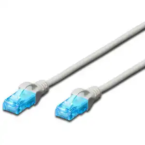 Comparateur de prix : Digitus Cable de Red RJ45 U/UTP Cobre Cat.5e 3m Gris