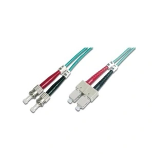 Comparateur de prix : Digitus - Cordon de raccordement - ST multi-mode (M) pour SC multi-mode (M) - 2 m - fibre optique - duplex - 50 / 125 microns - OM3 - turquoise